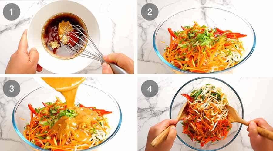 How to make Asian Noodle Salad with Creamy Sesame Peanut Sauce