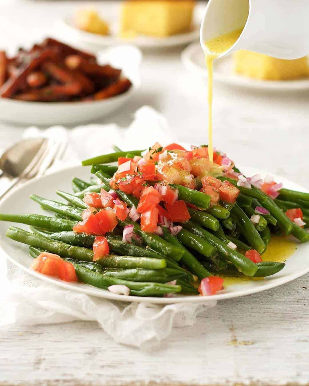 Green Bean Salad - Super easy salad that can be largely made ahead