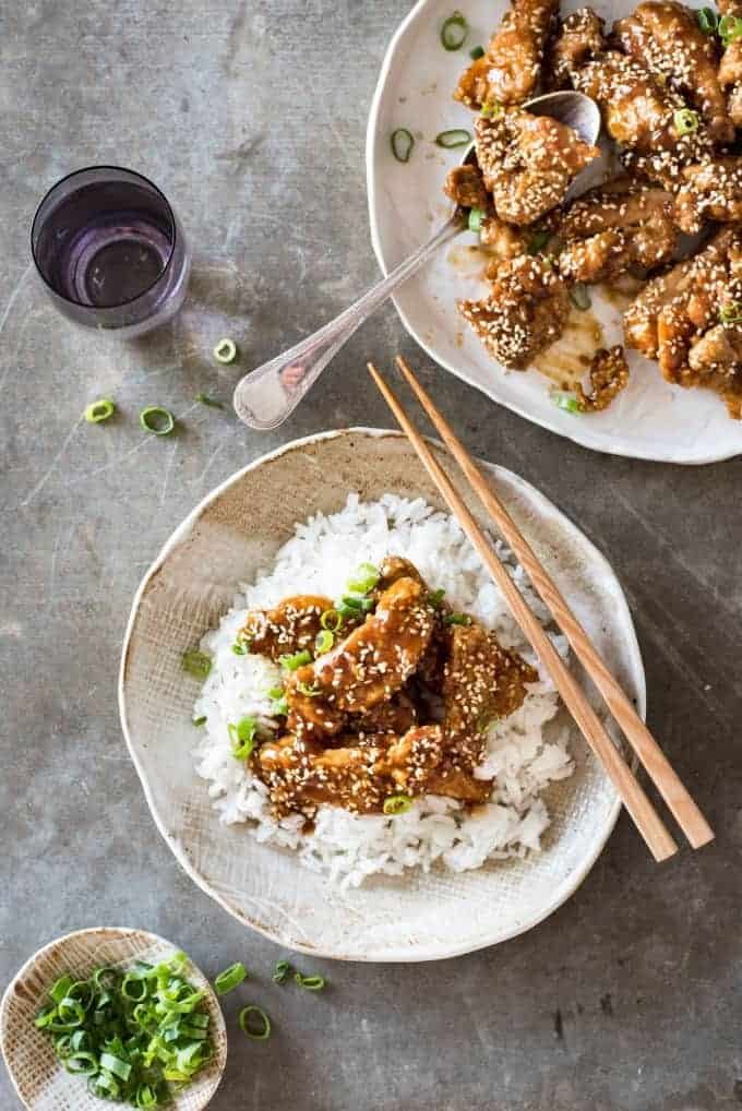 Overheard photo of Chinese Honey Sesame Chicken