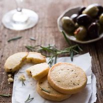 Parmesan Shortbread Biscuit - Butter, flour and parmesan (rosemary optional) is all you need to make these perfectly buttery, crumbly shortbread biscuits.