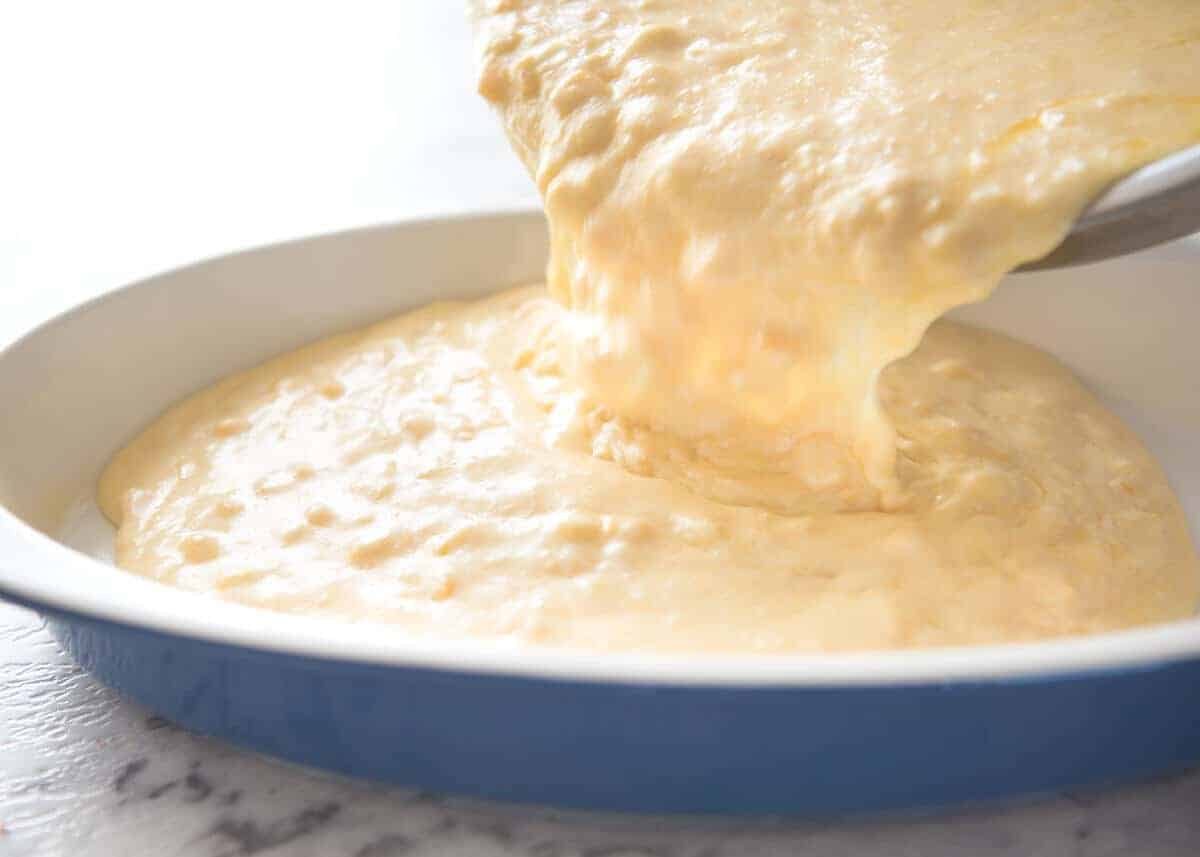 This Creamy Corn Casserole is a fantastic side dish! It's like a cross between corn bread and soufflé. Sweet and savoury, tender and moist inside, with a golden top. Classic Thanksgiving side dish! recipetineats.com