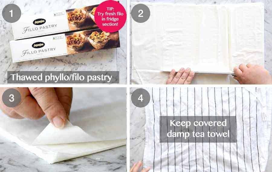 How to use Phyllo pastry / Filo pastry