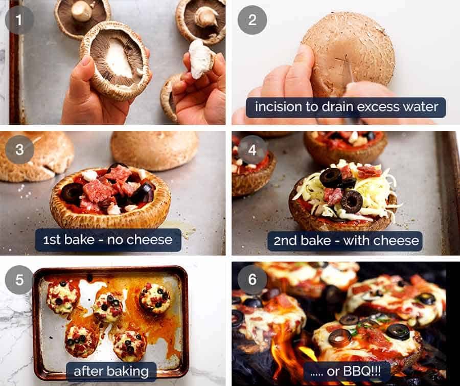 How to make Pizza Stuffed Mushrooms