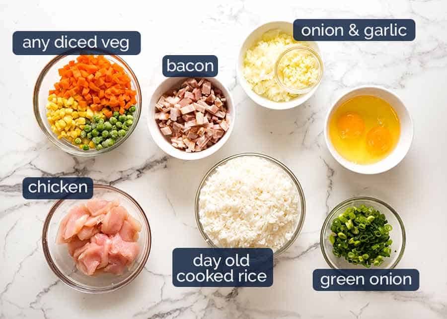 What goes in Chicken Fried Rice