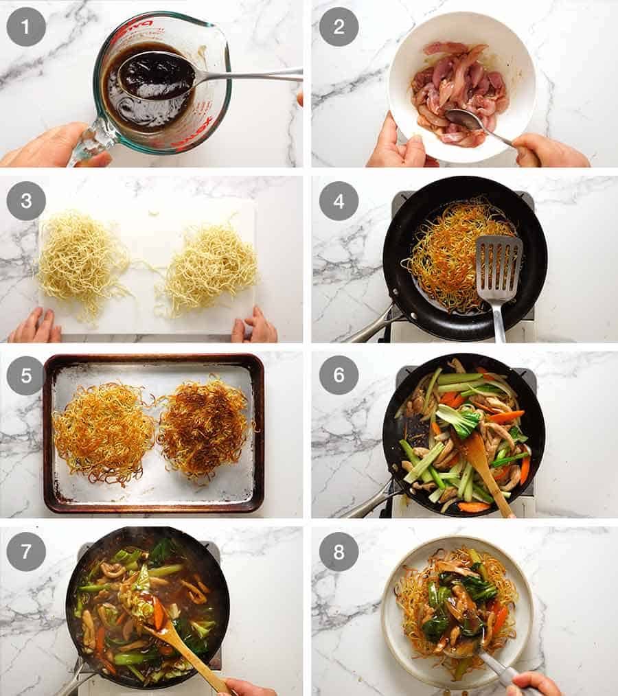 How to make Chinese Crispy Noodles Chow Mein