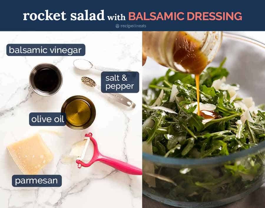 What goes in Rocket-Salad-with-Balsamic-Glaze