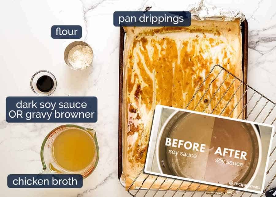 What you need to make gravy for baked chicken