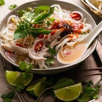 Chicken Pho - Vietnamese noodle soup