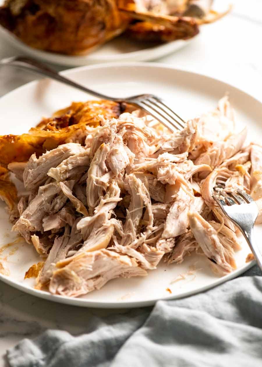 Shredded rotisserie chicken