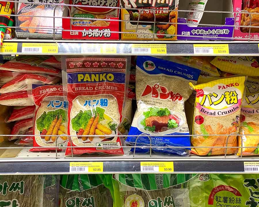 Panko breadcrumbs at Asian market