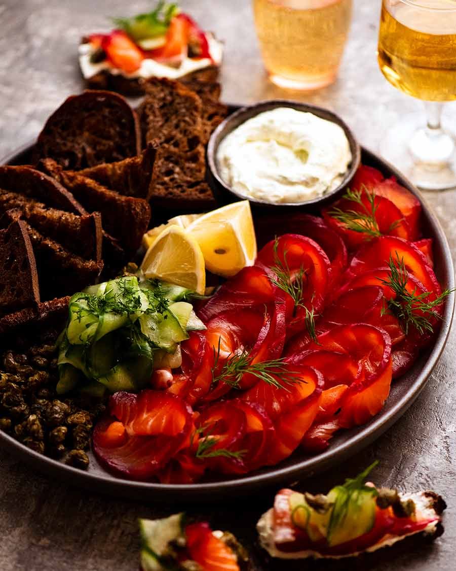 Beetroot Cured Salmon (Gin or Vodka)