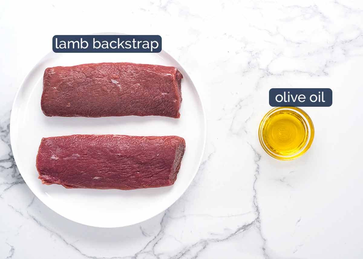 Ingredients in Moroccan lamb backstrap