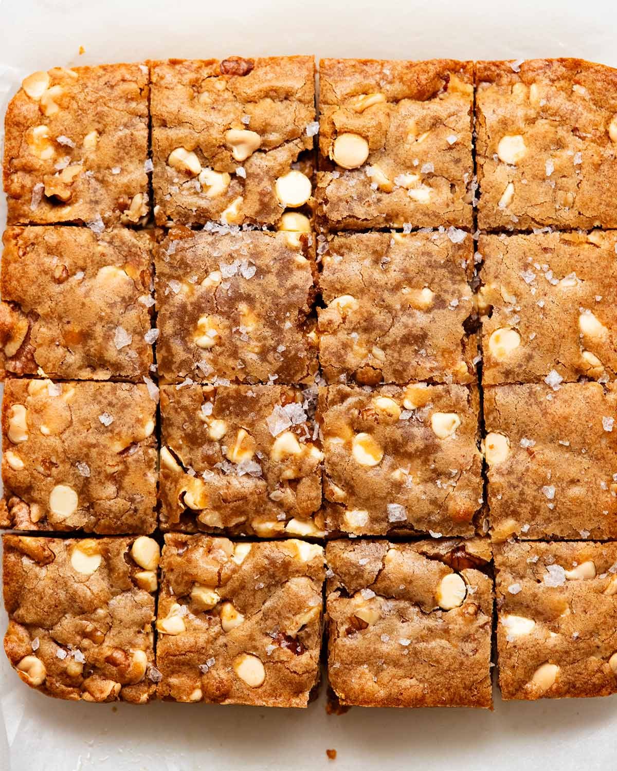 Freshly baked Blondies