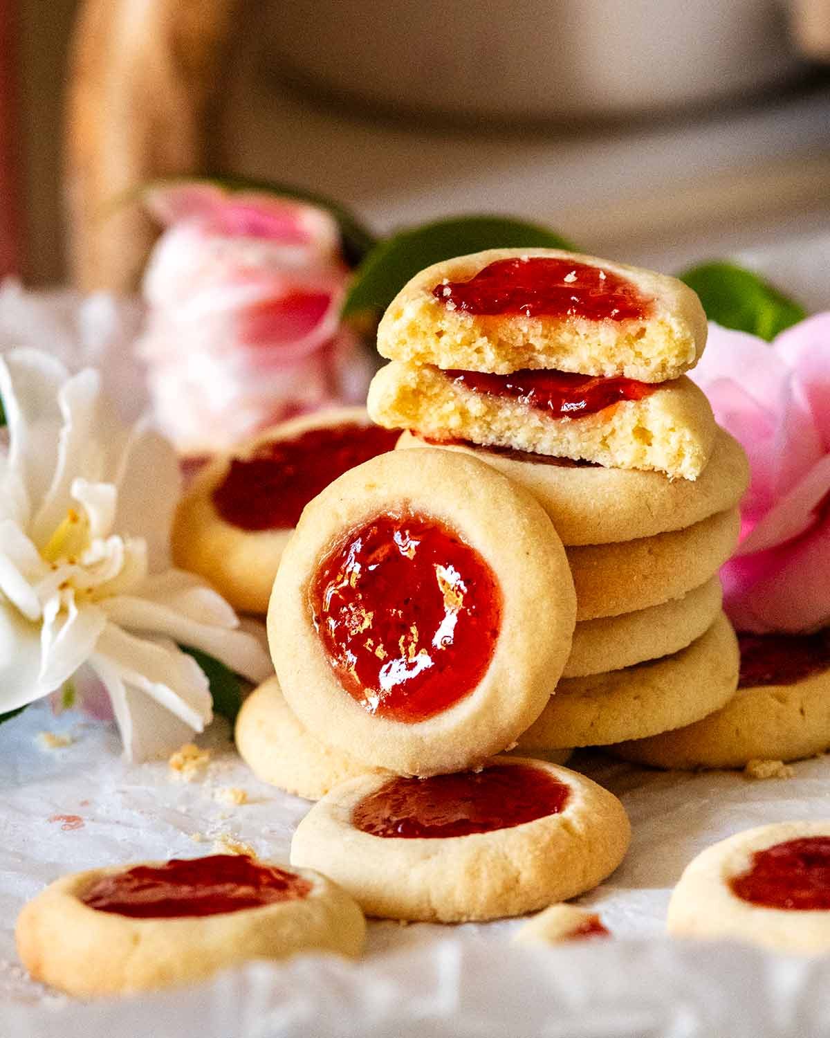 Jam drops - Thumbprint Cookies