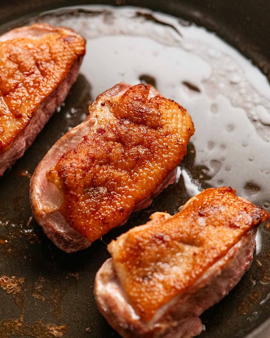 Crispy skin duck breast