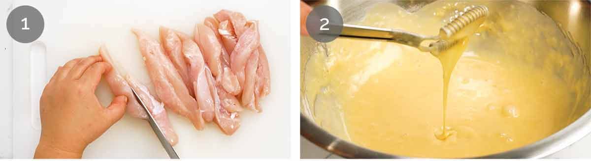 How to make Crunchy chicken taco fingers