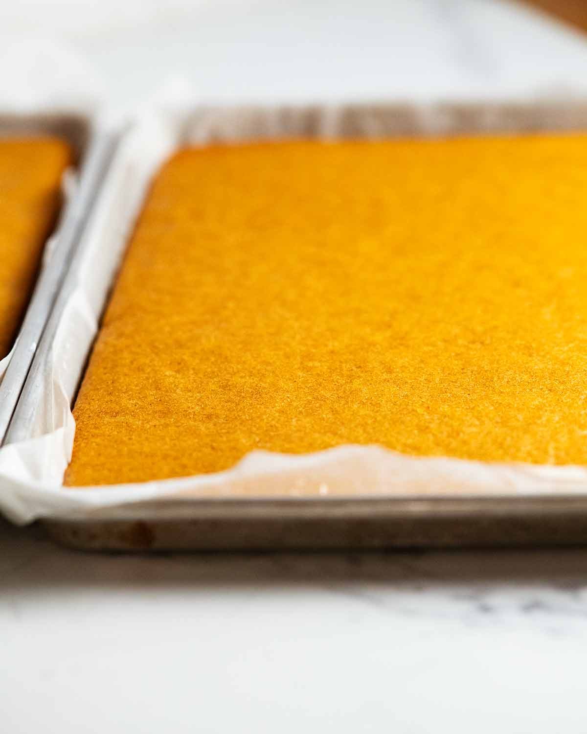 Toffee Pecan Cream Cheese Pumpkin Layer Cake