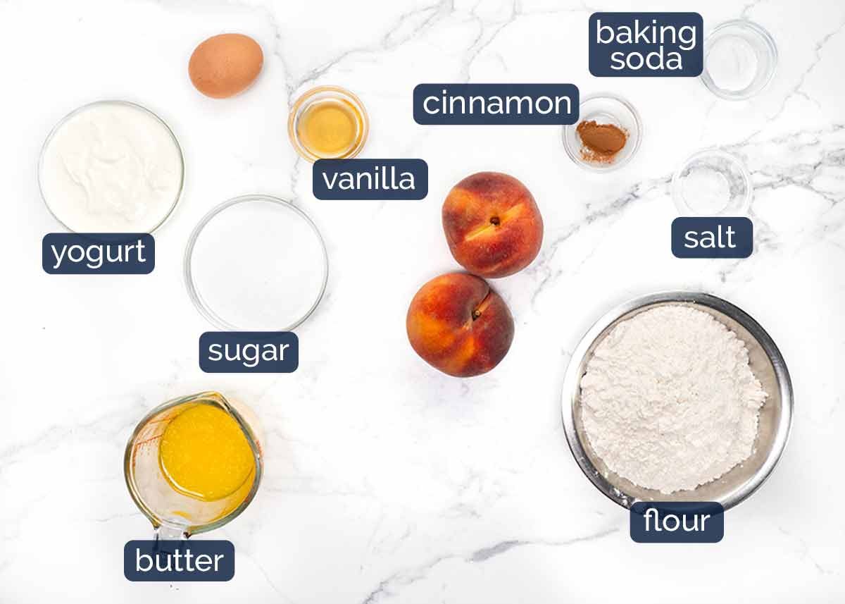 Ingredients in Peach Muffins
