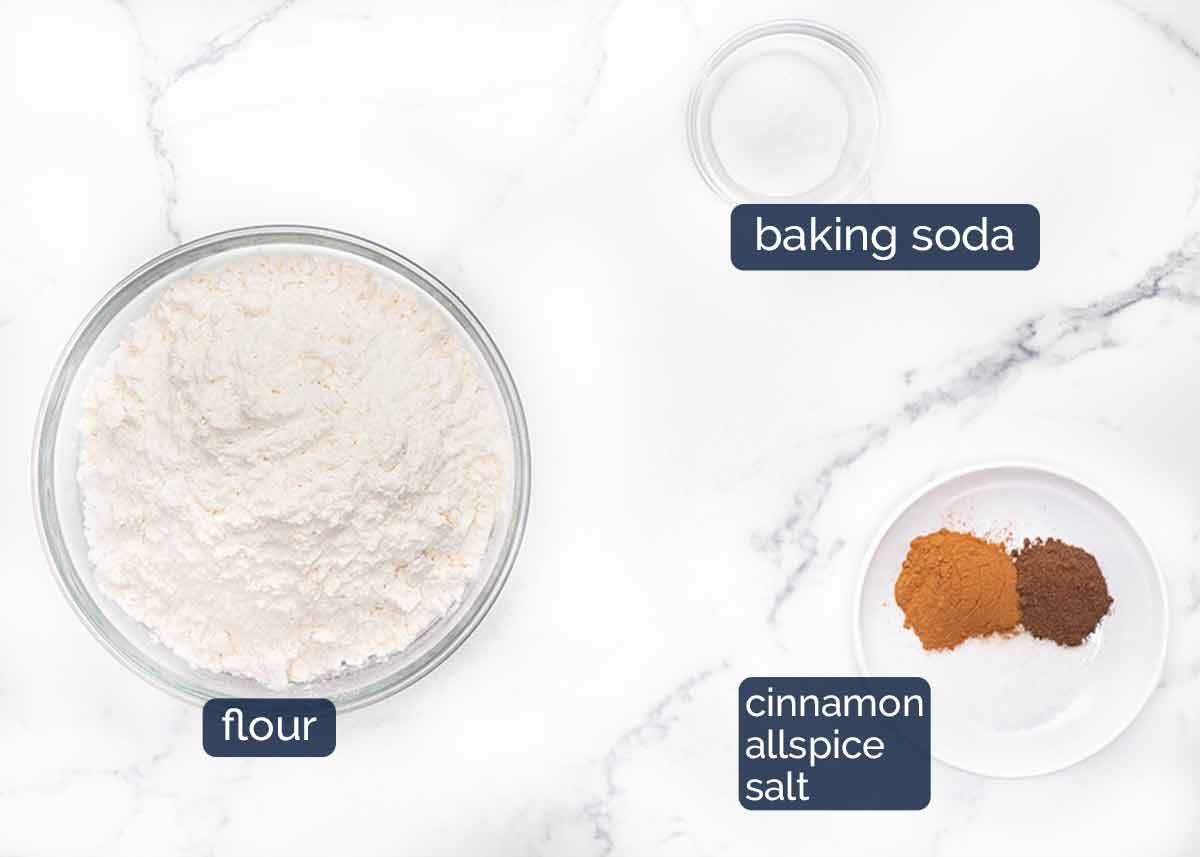 Banana bread ingredients