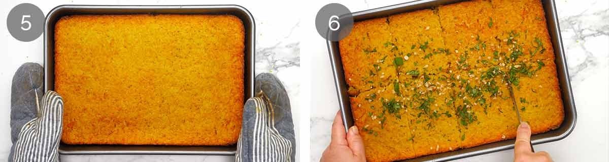 Golden Saffron Rice Bake stuffed with Spiced Meat