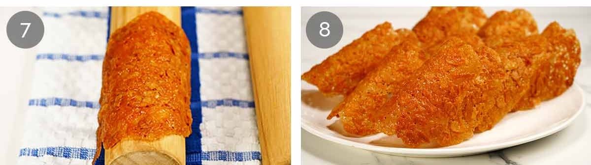 Lace tuiles steps
