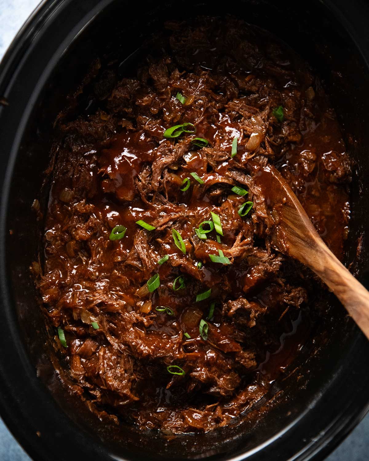 Easy Slow Cooker BBQ Shredded Beef