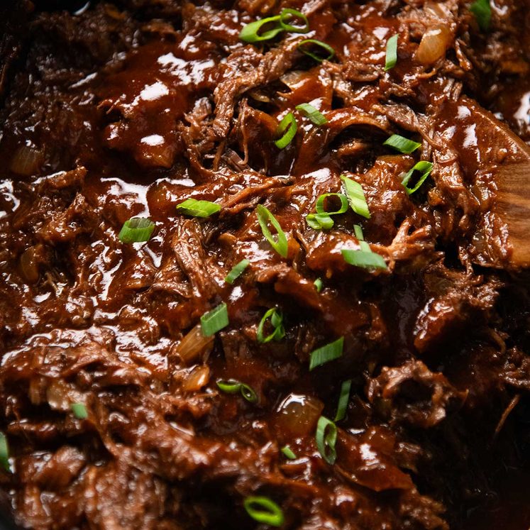 Easy Slow Cooker BBQ Shredded Beef