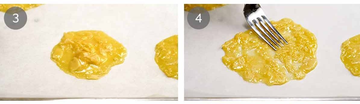 Lace tuiles steps