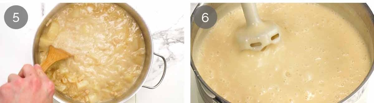 Garlic soup steps